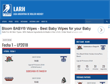 Tablet Screenshot of larollerhockey.com